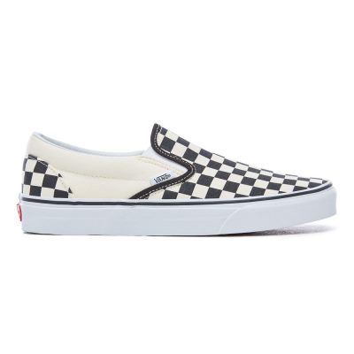 Vans Checkerboard Classic Slip-On - Kadın Slip-On Ayakkabı (Siyah Beyaz)
